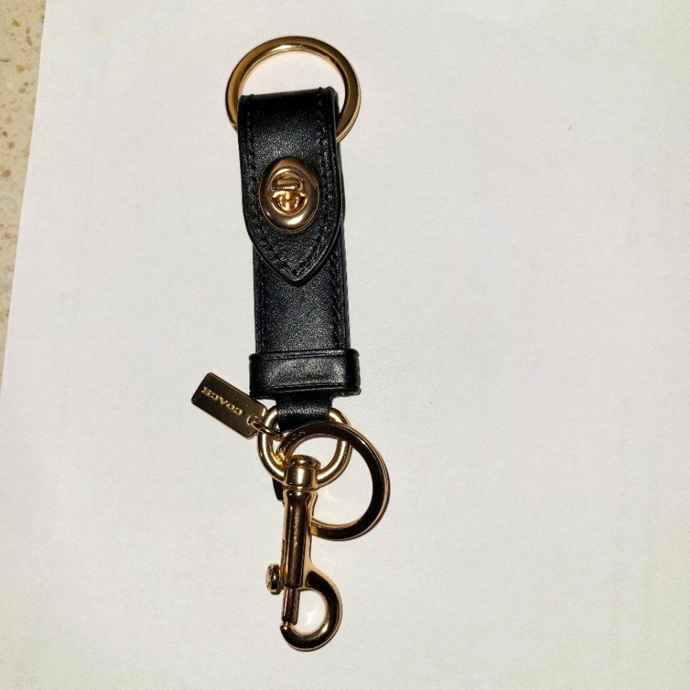 COACH Bag Charm In Leather